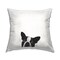 Peeking Dog Eyes Design by Jon Bertelli Outdoor Printed Pillow